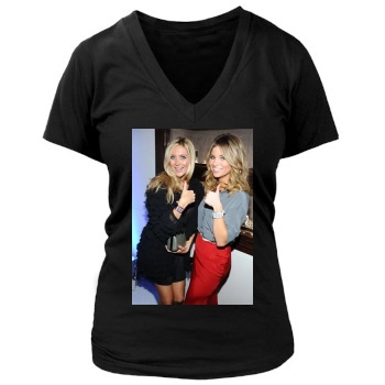 Amber Lancaster Women's Deep V-Neck TShirt