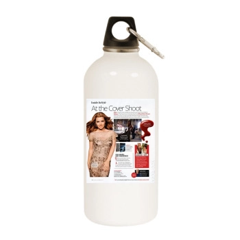 Amy Adams White Water Bottle With Carabiner