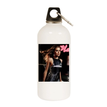 Amy Adams White Water Bottle With Carabiner