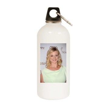 Amy Smart White Water Bottle With Carabiner