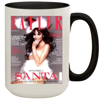 Anna Friel 15oz Colored Inner & Handle Mug