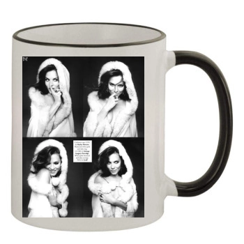 Anna Friel 11oz Colored Rim & Handle Mug