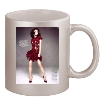 Anna Friel 11oz Metallic Silver Mug