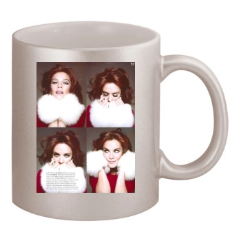 Anna Friel 11oz Metallic Silver Mug