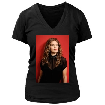 AnnaLynne McCord Women's Deep V-Neck TShirt