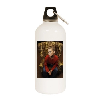 AnnaLynne McCord White Water Bottle With Carabiner