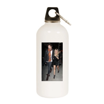 Ashley Tisdale White Water Bottle With Carabiner