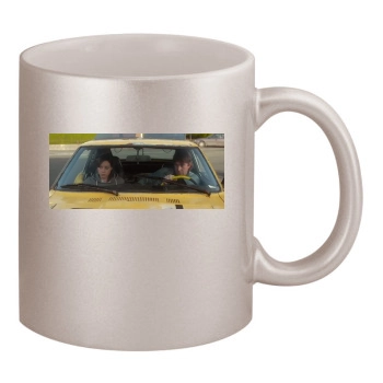 Aubrey Plaza 11oz Metallic Silver Mug