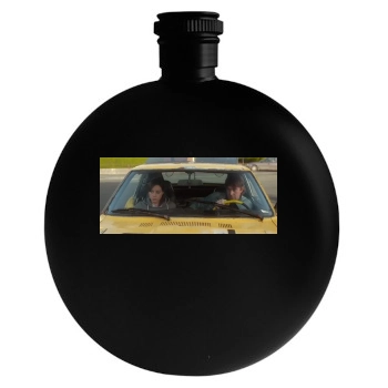 Aubrey Plaza Round Flask