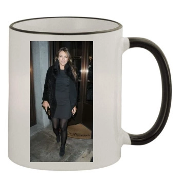 Elizabeth Hurley 11oz Colored Rim & Handle Mug