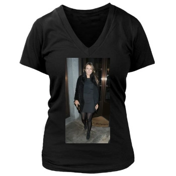 Elizabeth Hurley Women's Deep V-Neck TShirt