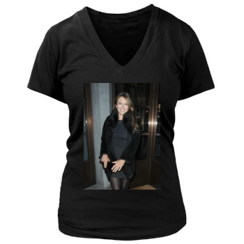 Elizabeth Hurley Women's Deep V-Neck TShirt