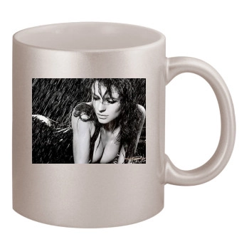 Elizabeth Hurley 11oz Metallic Silver Mug