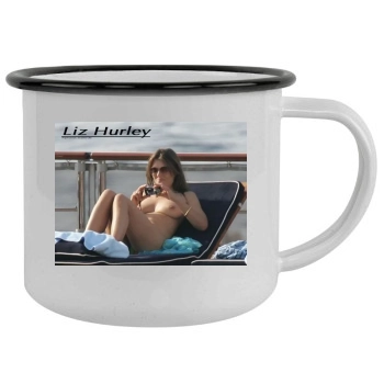 Elizabeth Hurley Camping Mug