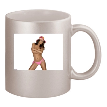 Elizabeth Hurley 11oz Metallic Silver Mug