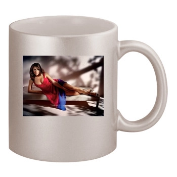 Elizabeth Hurley 11oz Metallic Silver Mug