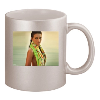 Elizabeth Hurley 11oz Metallic Silver Mug