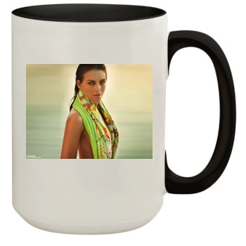 Elizabeth Hurley 15oz Colored Inner & Handle Mug