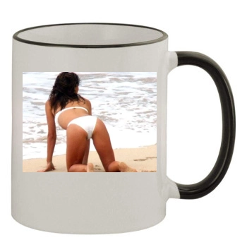 Elizabeth Hurley 11oz Colored Rim & Handle Mug