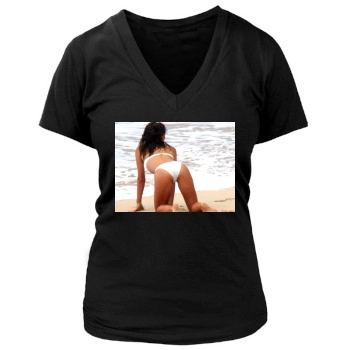 Elizabeth Hurley Women's Deep V-Neck TShirt