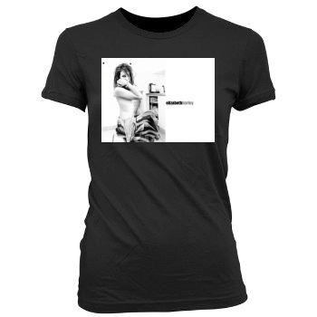 Elizabeth Hurley Women's Junior Cut Crewneck T-Shirt