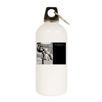 Elizabeth Hurley White Water Bottle With Carabiner