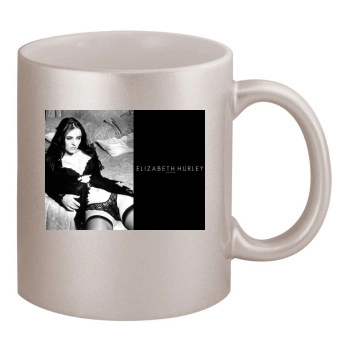 Elizabeth Hurley 11oz Metallic Silver Mug