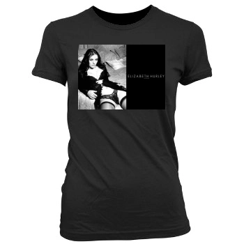 Elizabeth Hurley Women's Junior Cut Crewneck T-Shirt