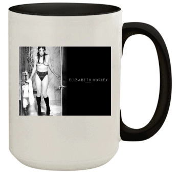 Elizabeth Hurley 15oz Colored Inner & Handle Mug