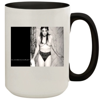 Elizabeth Hurley 15oz Colored Inner & Handle Mug