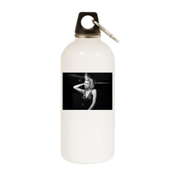 Faith Hill White Water Bottle With Carabiner