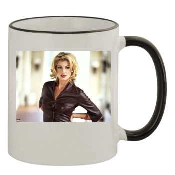 Faith Hill 11oz Colored Rim & Handle Mug