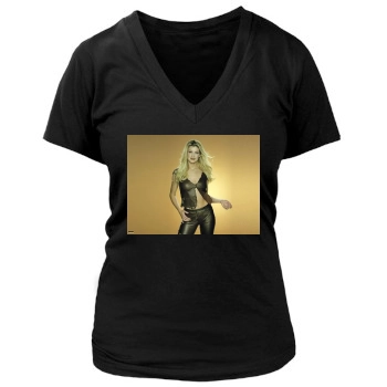 Faith Hill Women's Deep V-Neck TShirt