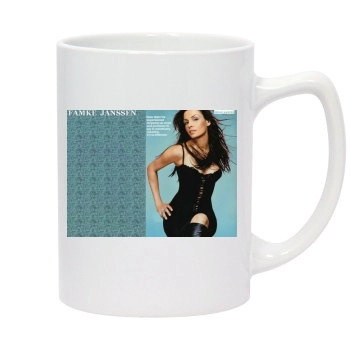 Famke Janssen 14oz White Statesman Mug