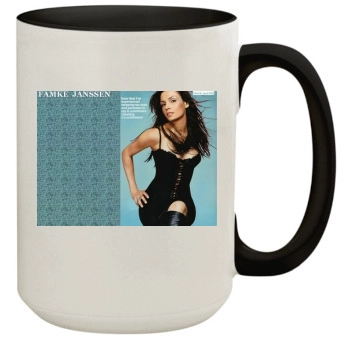 Famke Janssen 15oz Colored Inner & Handle Mug