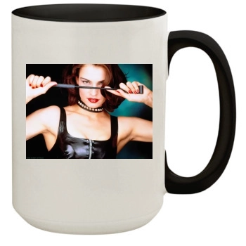 Famke Janssen 15oz Colored Inner & Handle Mug