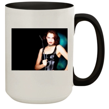 Famke Janssen 15oz Colored Inner & Handle Mug