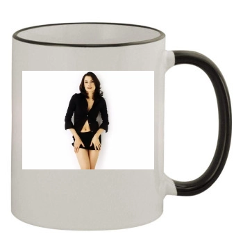 Famke Janssen 11oz Colored Rim & Handle Mug