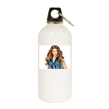 Fergie White Water Bottle With Carabiner