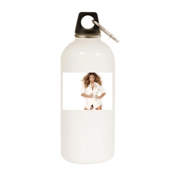 Fergie White Water Bottle With Carabiner