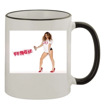 Fergie 11oz Colored Rim & Handle Mug