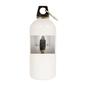 Fergie White Water Bottle With Carabiner