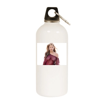 Fergie White Water Bottle With Carabiner