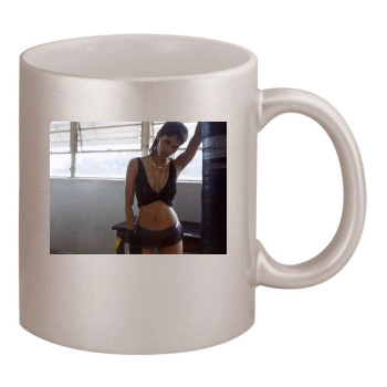 Halle Berry 11oz Metallic Silver Mug