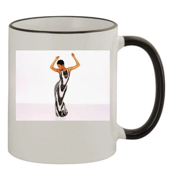 Halle Berry 11oz Colored Rim & Handle Mug