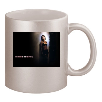 Halle Berry 11oz Metallic Silver Mug