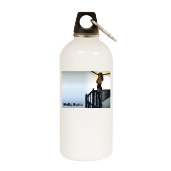 Halle Berry White Water Bottle With Carabiner