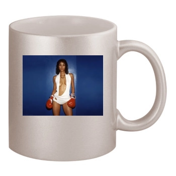 Halle Berry 11oz Metallic Silver Mug