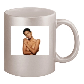 Halle Berry 11oz Metallic Silver Mug