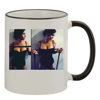 Halle Berry 11oz Colored Rim & Handle Mug